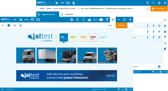 Jaltest Universaldiagnose - Lastebil - software 1