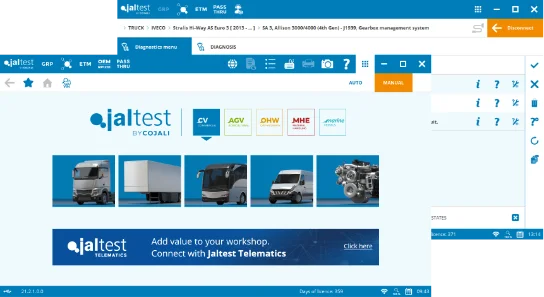 Jaltest Universaldiagnose - Lastebil - software 1
