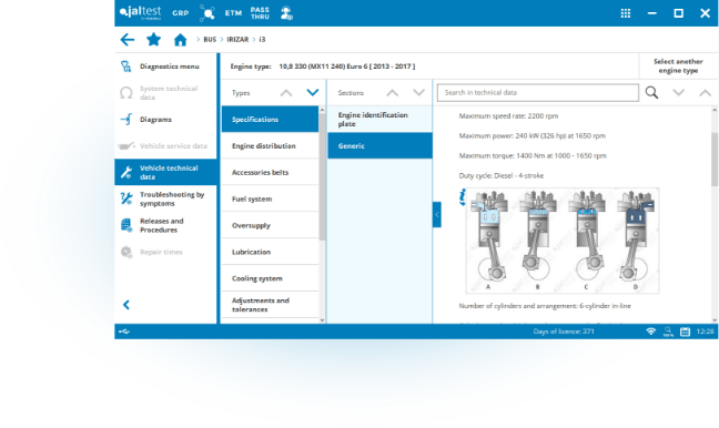 Jaltest Universaldiagnose - Lastebil - software 2