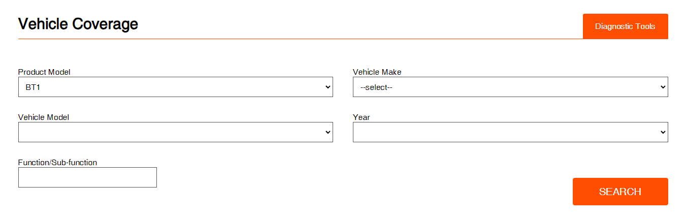 MyCartech - Otofix BT1 - Coverage